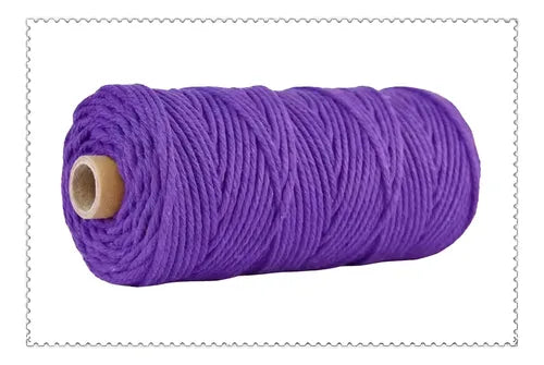 Hilo Algodón Natural Suave Para Macramé 4mm 100 Mts