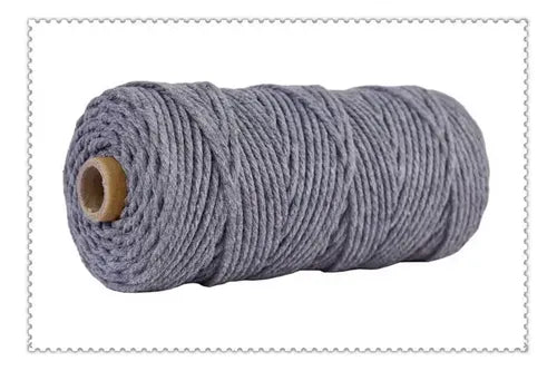 Hilo Algodón Natural Suave Para Macramé 3mm 100 Mts