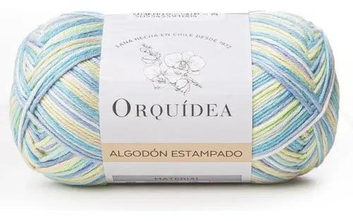Algodón Estampado Gardenia 100grs Orquídea