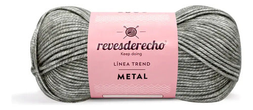 Lana Metal 100grs Revesderecho Efecto Metalizado