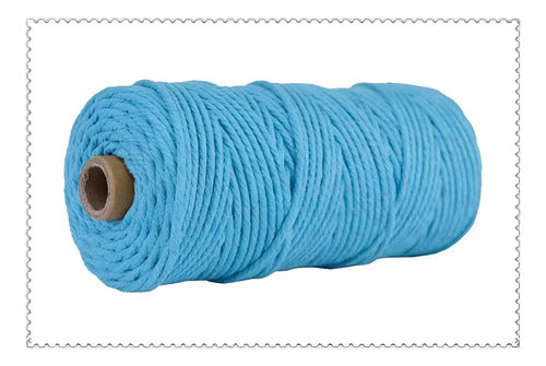 Hilo Algodón Natural Suave Para Macramé 4mm 100 Mts