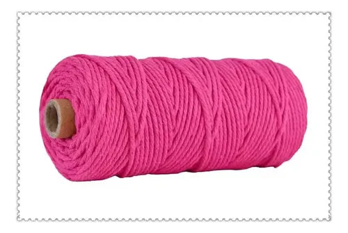 Hilo Algodón Natural Suave Para Macramé 3mm 100 Mts
