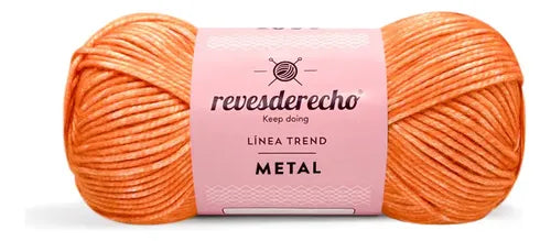 Lana Metal 100grs Revesderecho Efecto Metalizado