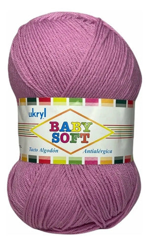 Lana Baby Soft 100grs Ukryl Tacto Algodón
