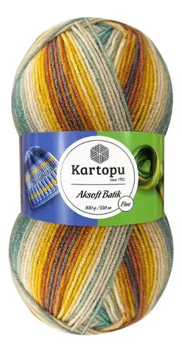 Lana Ak-soft Batik Fine 100 Gr Kartopu