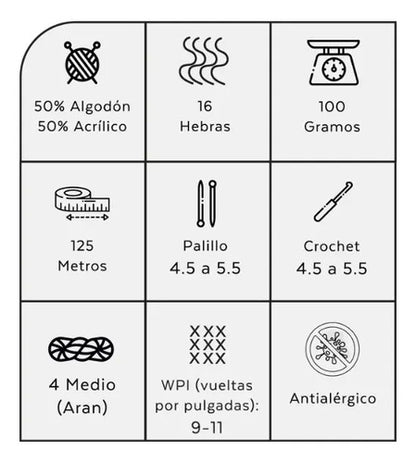 Algodón Xl Orquídea 100grs