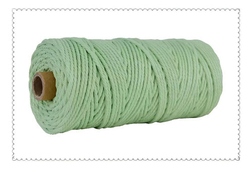 Hilo Algodón Natural Suave Para Macramé 4mm 100 Mts