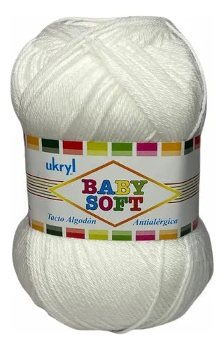 Lana Baby Soft 100grs Ukryl Tacto Algodón