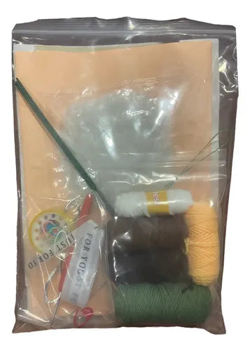 Set Para Tejer Amigurumi De Girasol Todo Incluido.