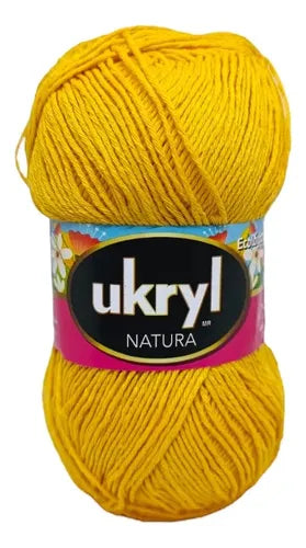 Hilo Natura 80% Algodón 100grs Ukryl Ovillo