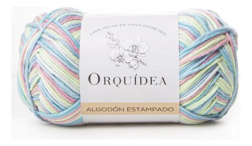 Algodón Estampado Gardenia 100grs Orquídea