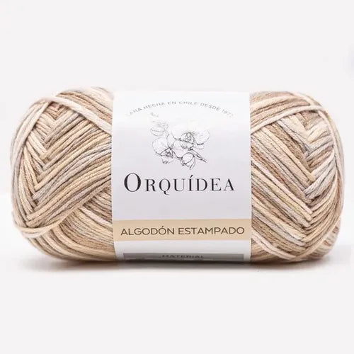 Algodón Estampado Gardenia 100grs Orquídea