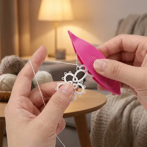 Naveta Para Frivolite Tatting Tejido De Encaje