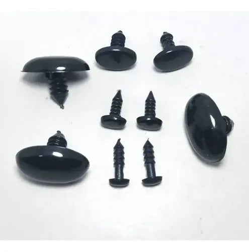 Set 10 Pares Ojos O Nariz Seguridad Ovalados 4x6-15x22 Mm