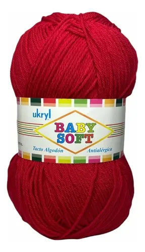 Lana Baby Soft 100grs Ukryl Tacto Algodón