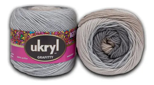 Lana Grafitty Batik 150grs Ukryl
