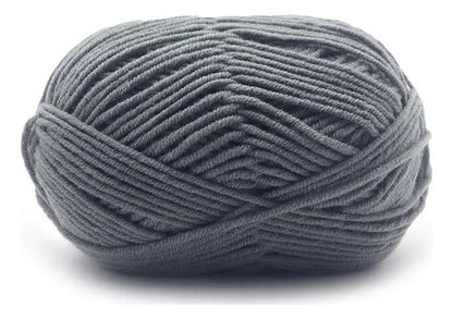 Lana Milk Cotton 50grs (4 Hebras Dobles 2mm) 90mts Aprox.