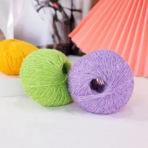 Lana Mohair 25 Grs Lurex Lentejuelas Hermosos Colores