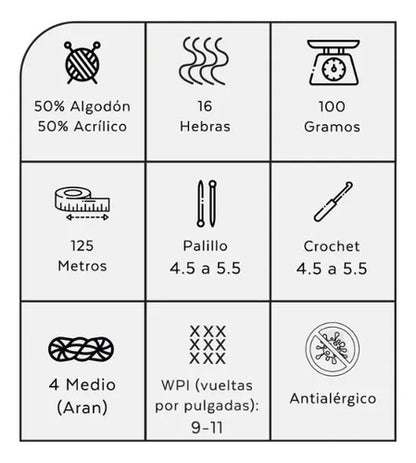 Algodón Xl Orquídea 100grs
