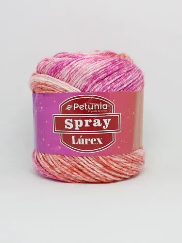 Lana Spray Lurex 100 Grs Petunia
