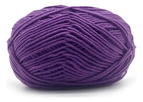 Lana Milk Cotton 50grs (4 Hebras Dobles 2mm) 90mts Aprox.