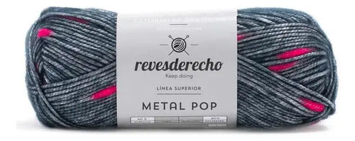 Lana Metal 100grs Revesderecho Efecto Metalizado