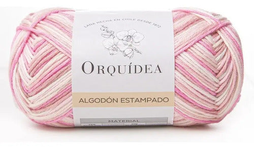 Algodón Estampado Gardenia 100grs Orquídea