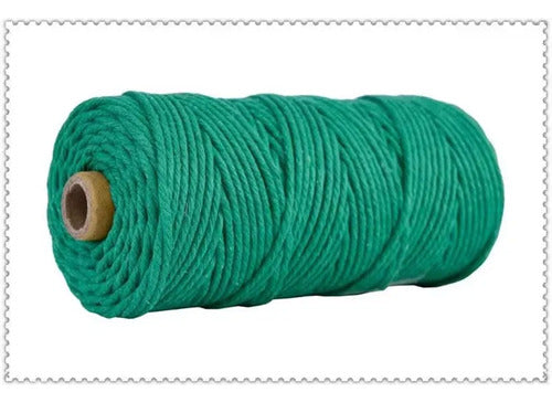 Hilo Algodón Natural Suave Para Macramé 3mm 100 Mts