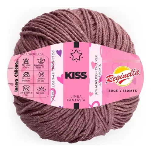 Lana Kiss 50grs Reginella Con Hermoso Brillo Lurex
