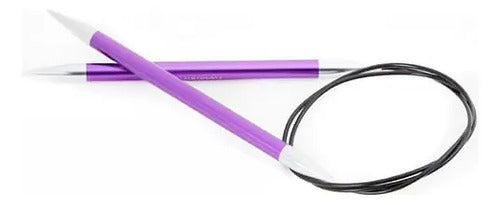 Palillos Circulares Fijos Zing 80cm Knit Pro