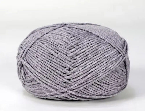 Lana Milk Cotton 50grs (4 Hebras Dobles 2mm) 90mts Aprox.