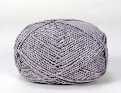 Lana Milk Cotton 50grs (4 Hebras Dobles 2mm) 90mts Aprox.