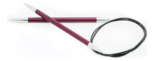 Palillos Circulares Fijos Zing 80cm Knit Pro
