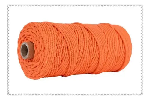 Hilo Algodón Natural Suave Para Macramé 3mm 100 Mts