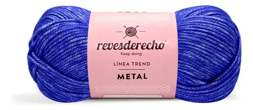 Lana Metal 100grs Revesderecho Efecto Metalizado