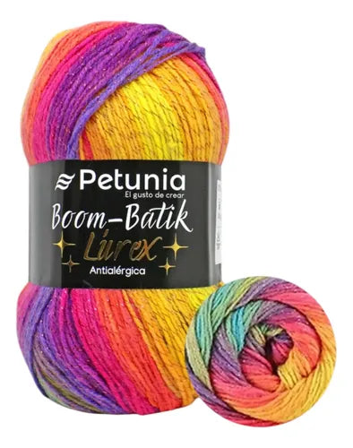 Lana Boom Batik Lurex 100grs Petunia