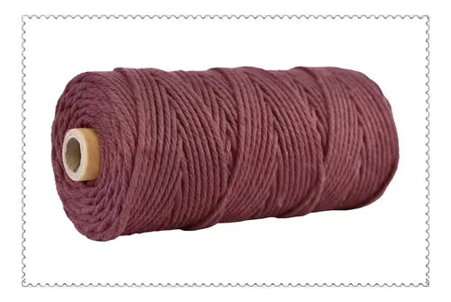 Hilo Algodón Natural Suave Para Macramé 4mm 100 Mts