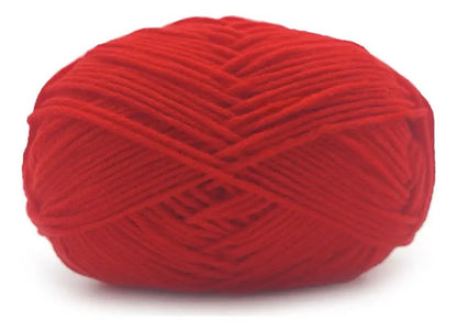 Lana Milk Cotton 50grs (4 Hebras Dobles 2mm) 90mts Aprox.