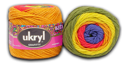 Lana Grafitty Batik 150grs Ukryl