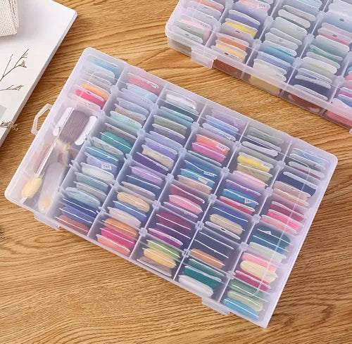 Kits Hilos Para Bordar Con Organizador Y Herramientas