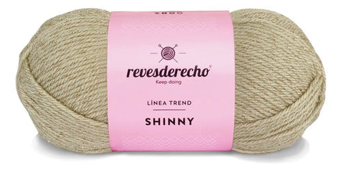 Lana Shinny 100grs Revesderecho Con 5% De Lurex