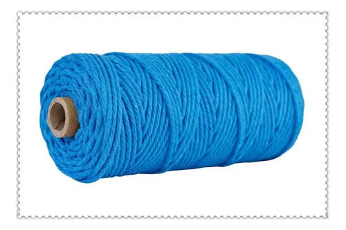 Hilo Algodón Natural Suave Para Macramé 3mm 100 Mts