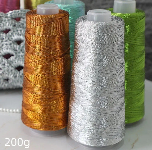 Hilo Recubierto De Lurex 1 Mm 200 Gr