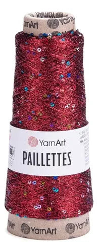 Hilo Paillettes Lurex Lentejuelas 800mts Yarn Art 50gr