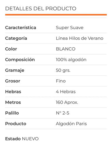 Algodón Paris 50grs Reginella