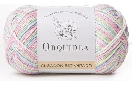Algodón Estampado Gardenia 100grs Orquídea