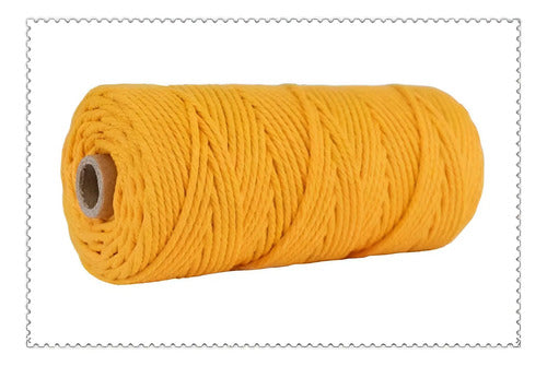 Hilo Algodón Natural Suave Para Macramé 4mm 100 Mts