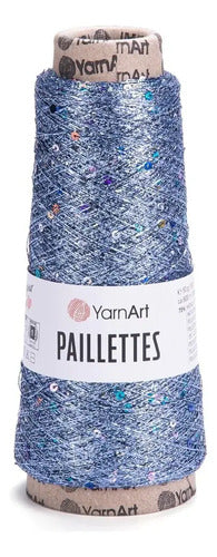 Hilo Paillettes Lurex Lentejuelas 800mts Yarn Art 50gr