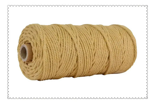Hilo Algodón Natural Suave Para Macramé 4mm 100 Mts