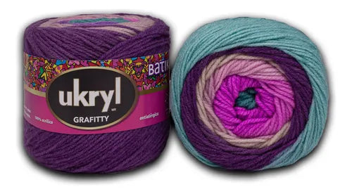 Lana Grafitty Batik 150grs Ukryl